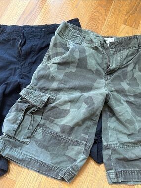 Tony Hawk Boys' Navy and Olive Camo Cargo Shorts Set